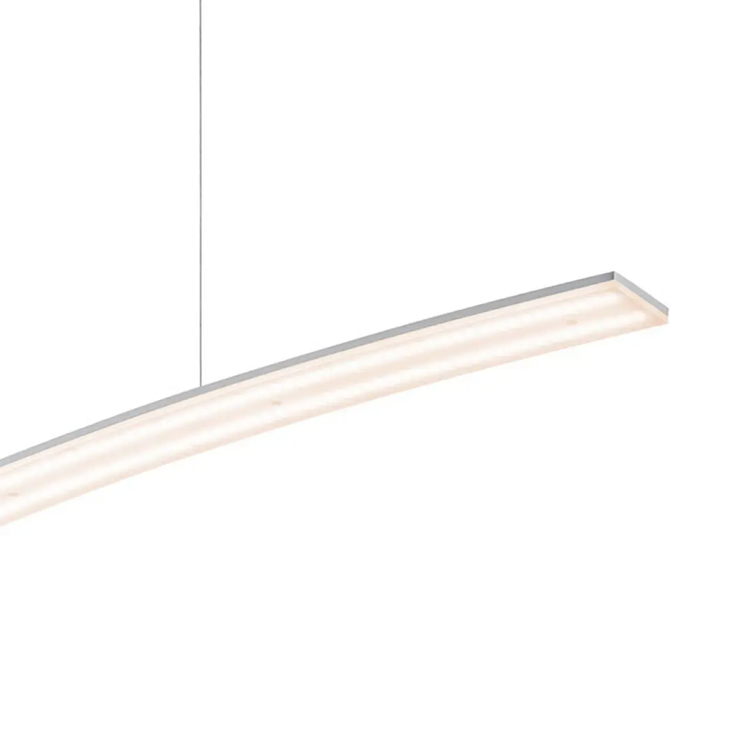 HELL LED-Hängelampe Sira Länge 130 cm aluminiumfarben Metall CCT