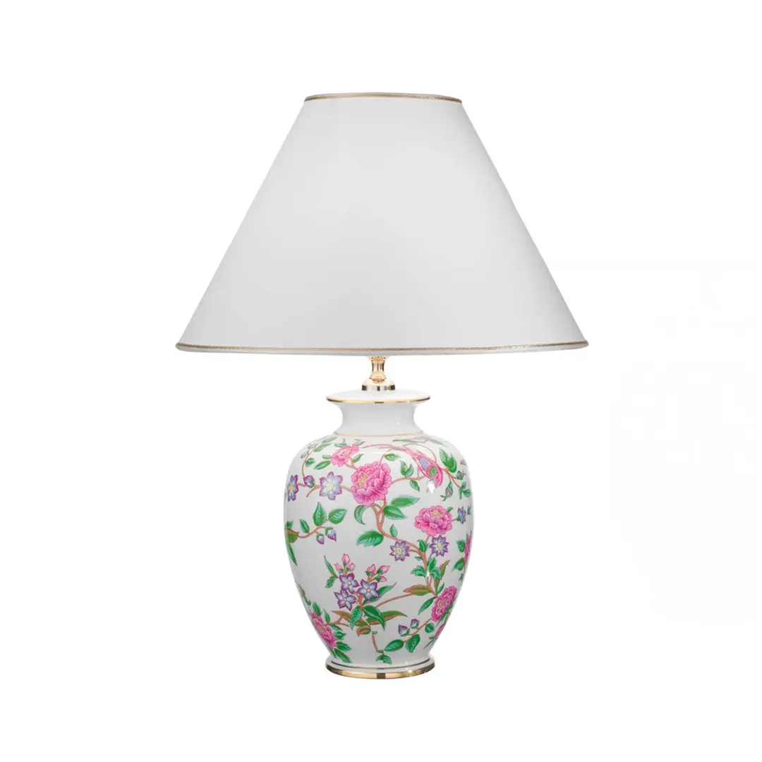 austrolux KOLARZ Tischlampe Giardino Flora, Höhe 55 cm, weiß/bunt