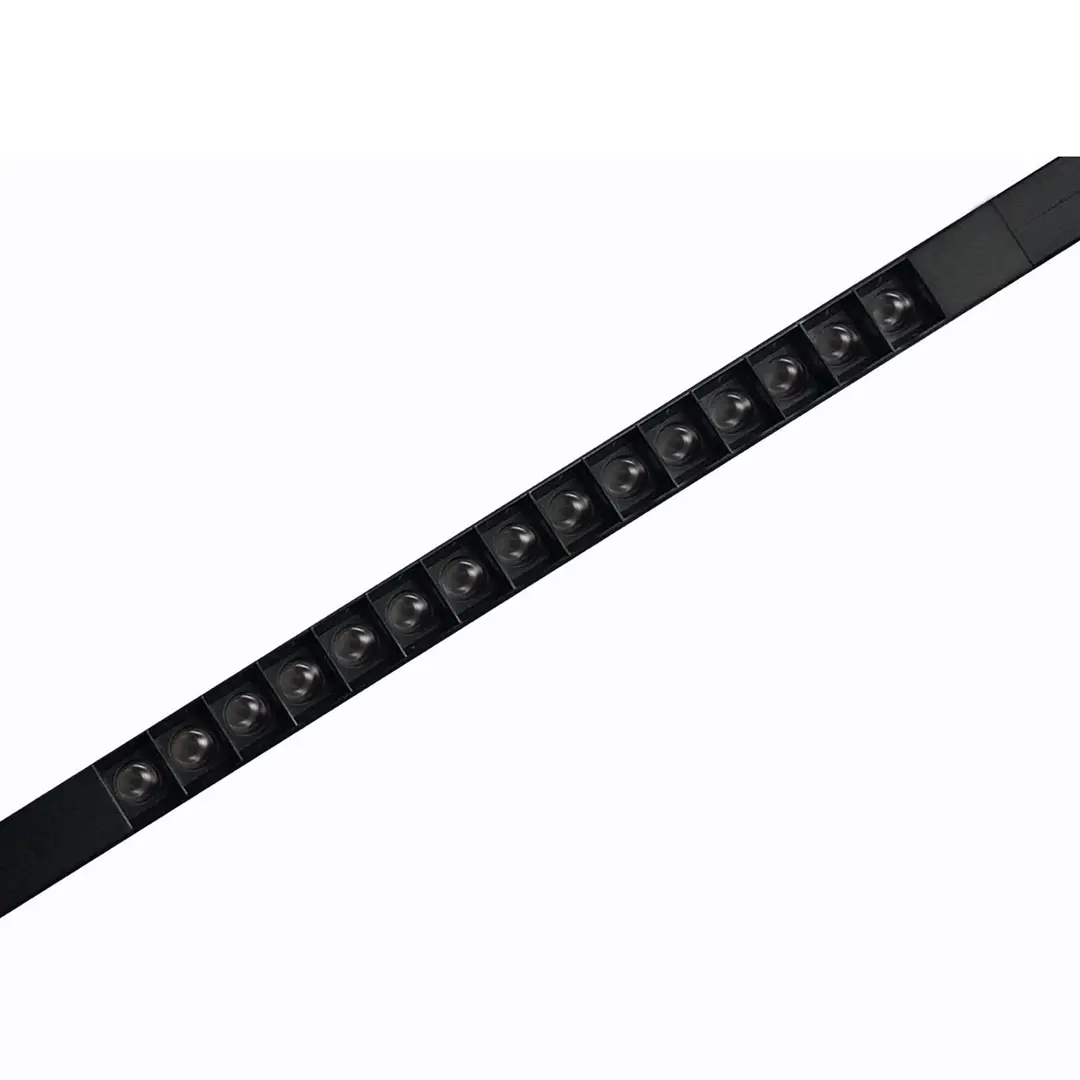 Ivela Schienenlampe Minirooler, schwarz PWM 48 V 50° 3.000 K