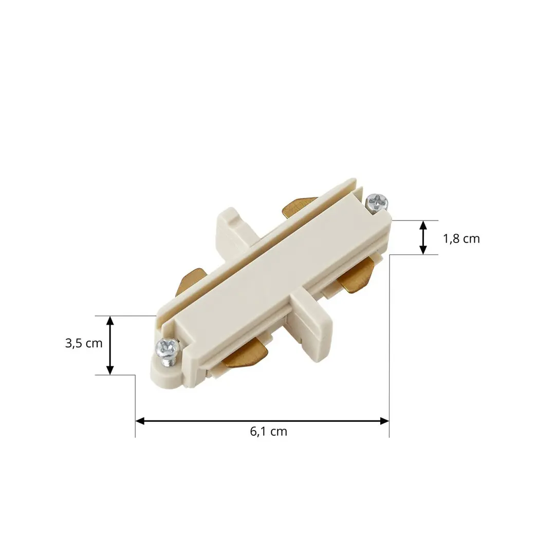 Lindby Längsverbinder Linaro, beige, 1-Phasenschiene
