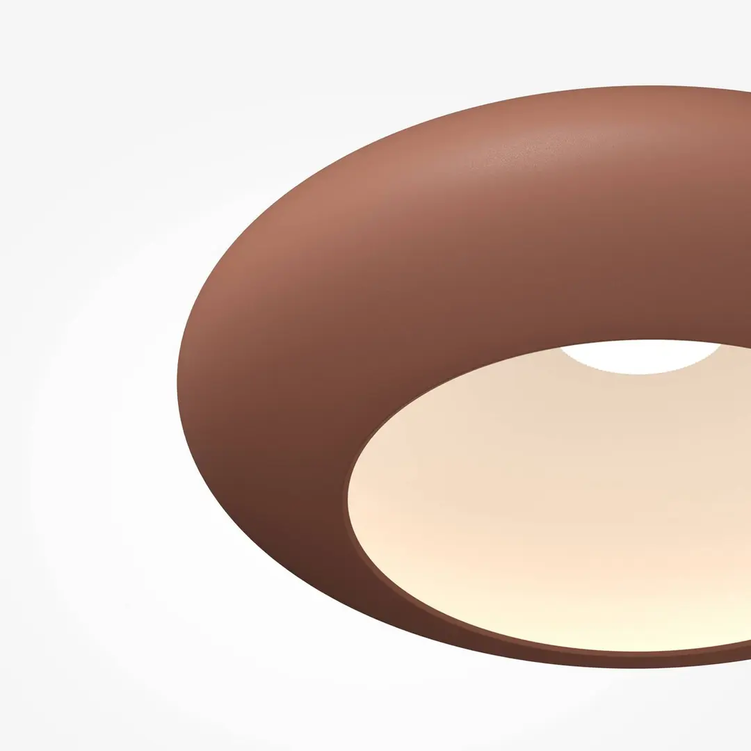 Maytoni LED-Deckenlampe Aros, kupferfarben, Ø 40 cm, Metall, 3.000 K