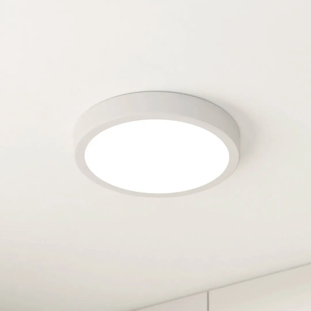 EGLO LED-Deckenlampe Fueva 5 IP44 3000K weiß Ø21cm