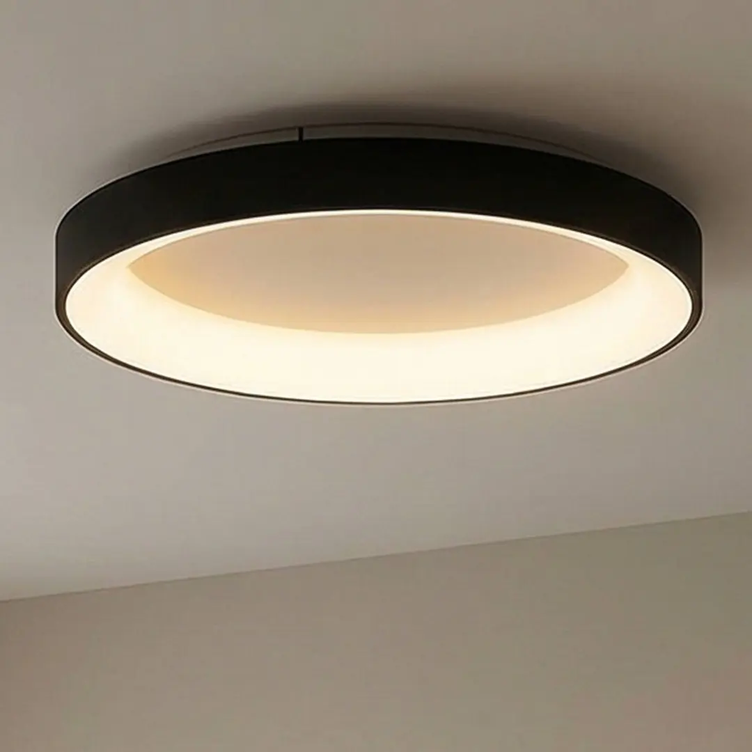 Mantra Iluminación LED-Deckenlampe Niseko II CCT Fernbedienung, Ø 50cm, schwarz