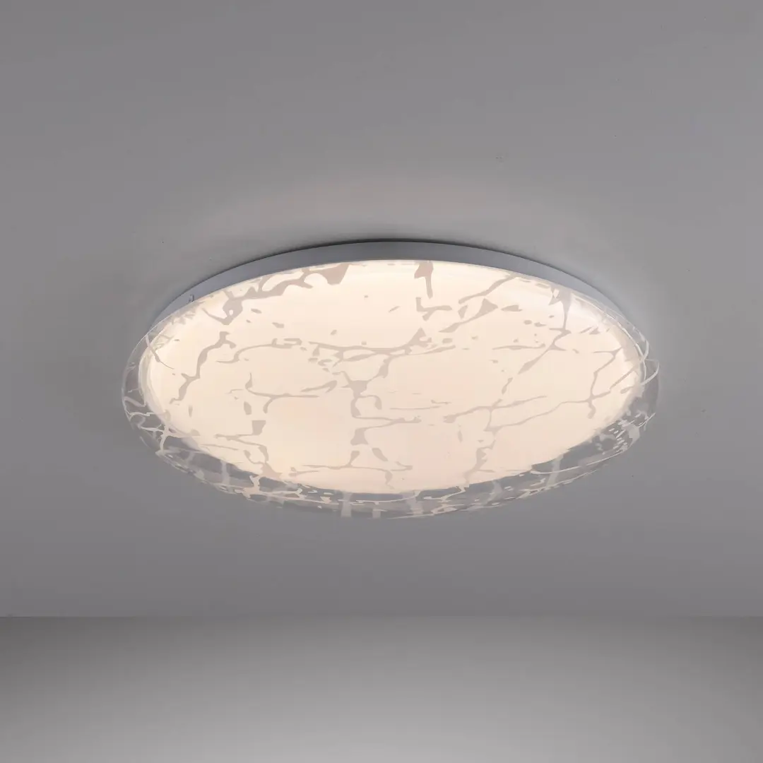 JUST LIGHT. GmbH LED-Deckenlampe Art Plafo 14008, weiß, Eisen, Fernbedienung