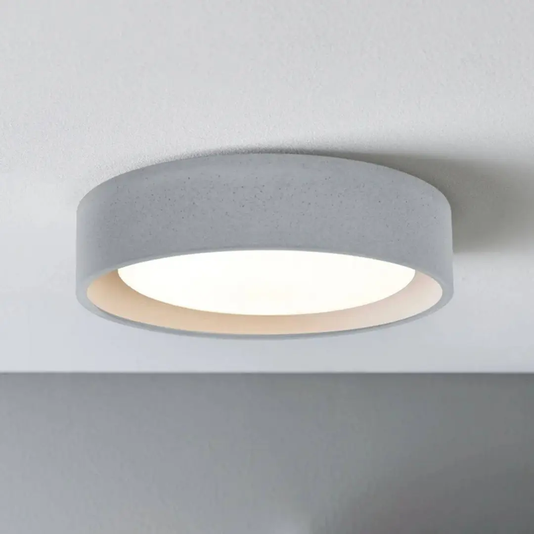 Beacon Lighting Beacon Deckenleuchte Uno, grau, Beton, Ø 27 cm, GX53