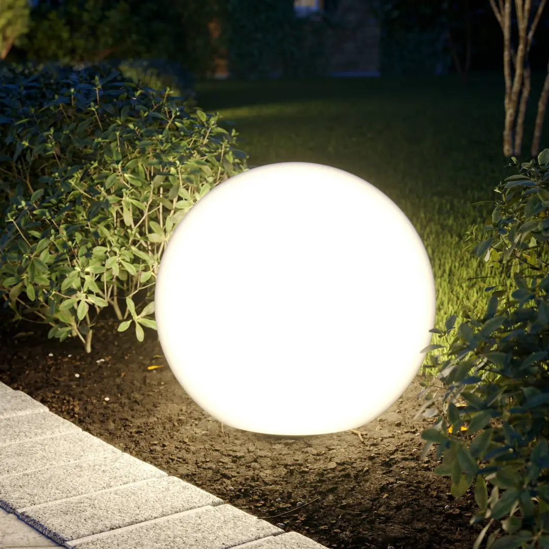 Nowodvorski Lighting Kugelleuchte Cumulus M, Ø 45 cm, weiß, Kunststoff, IP44, E27