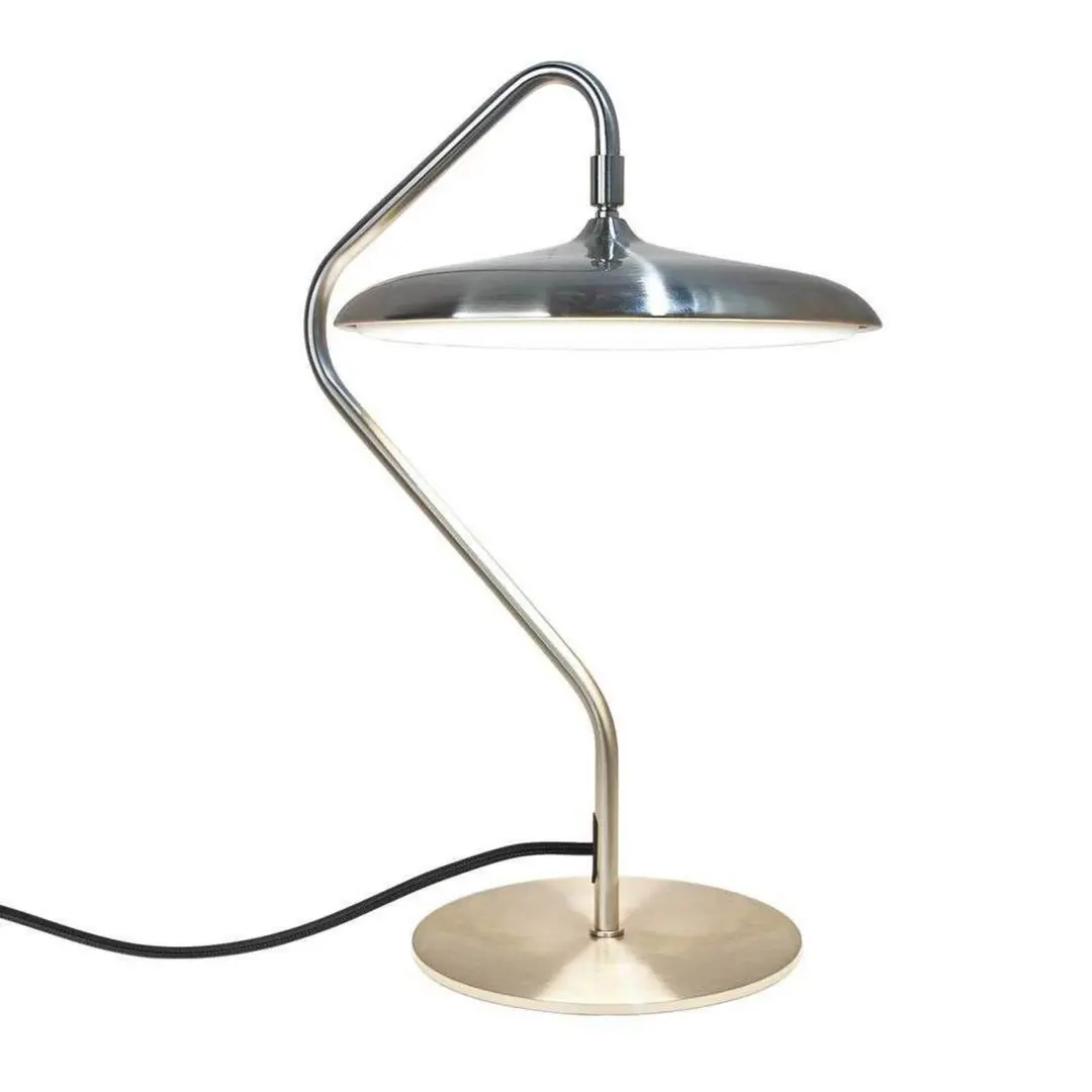 DFTP by Nordlux LED-Tischleuchte Artist, stahlfarben, Höhe 41 cm, Edelstahl