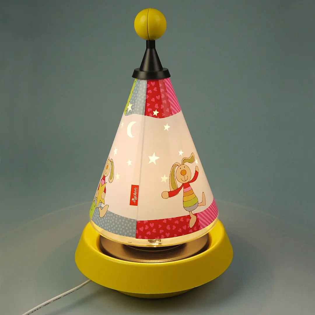 Niermann Standby Tischlampe und Nachtlicht Carrousel Rainbow Rabbit