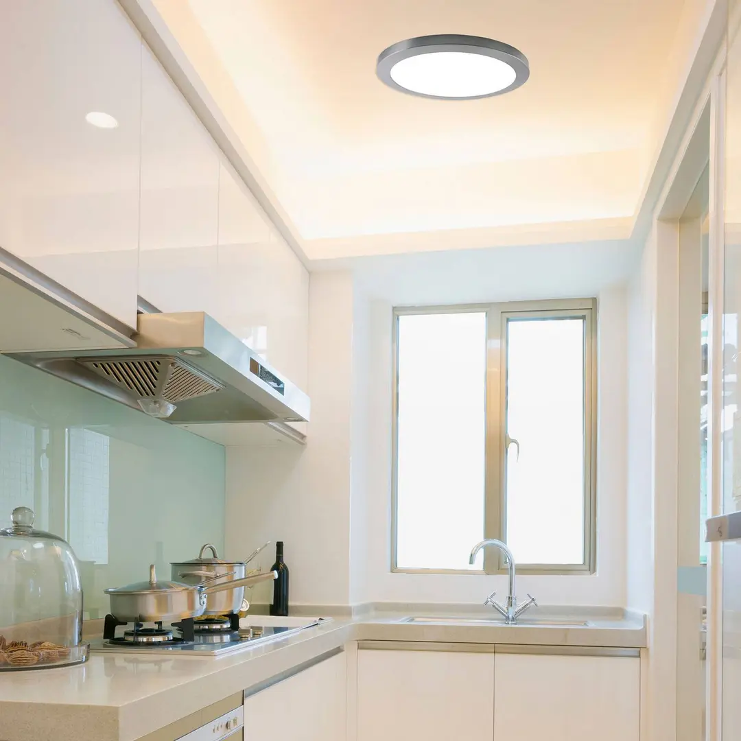 Naeve Leuchten LED-Deckenleuchte Bonus mit Magnetring, Ø 33 cm