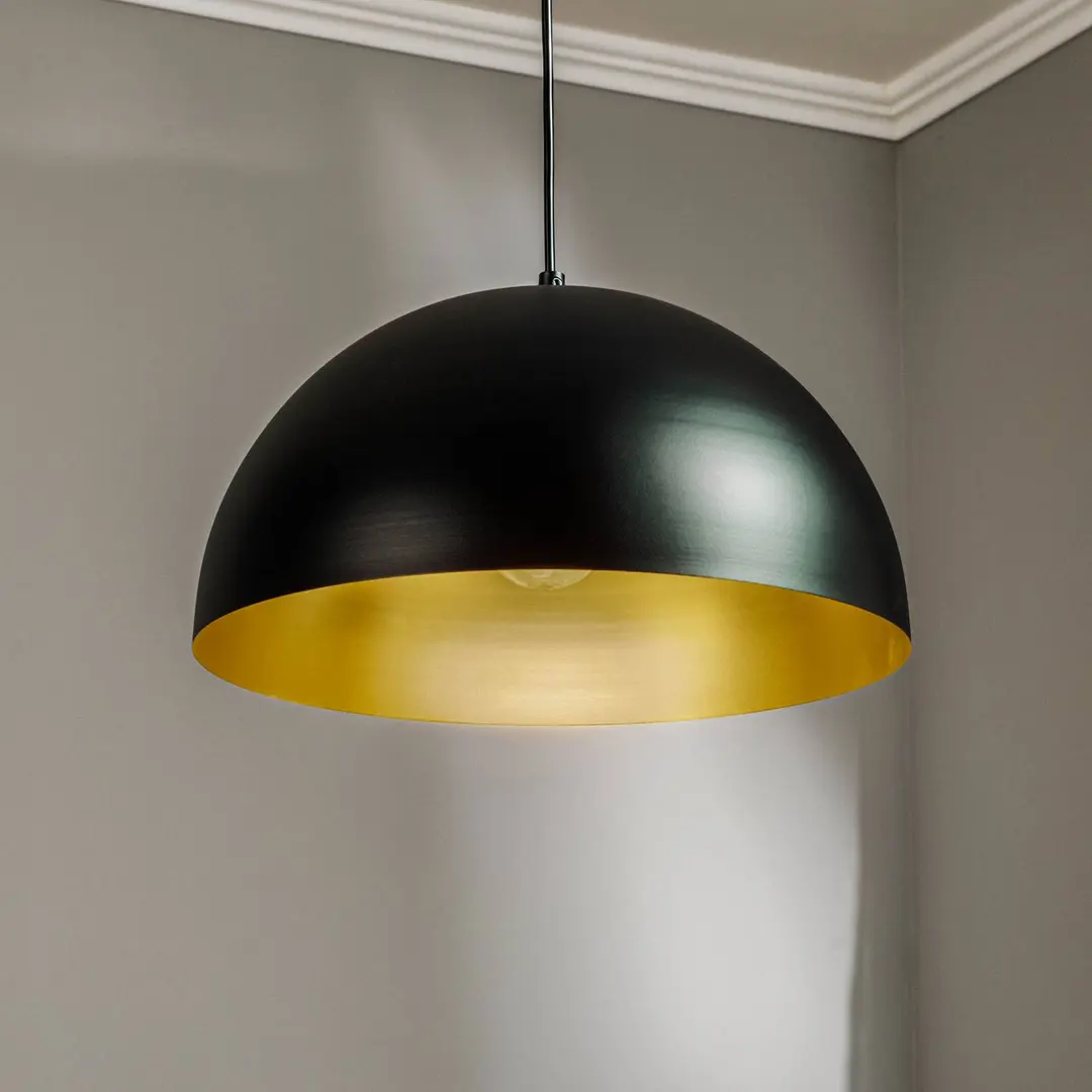 Eko-Light Hängelampe Beta in Schwarz-Gold