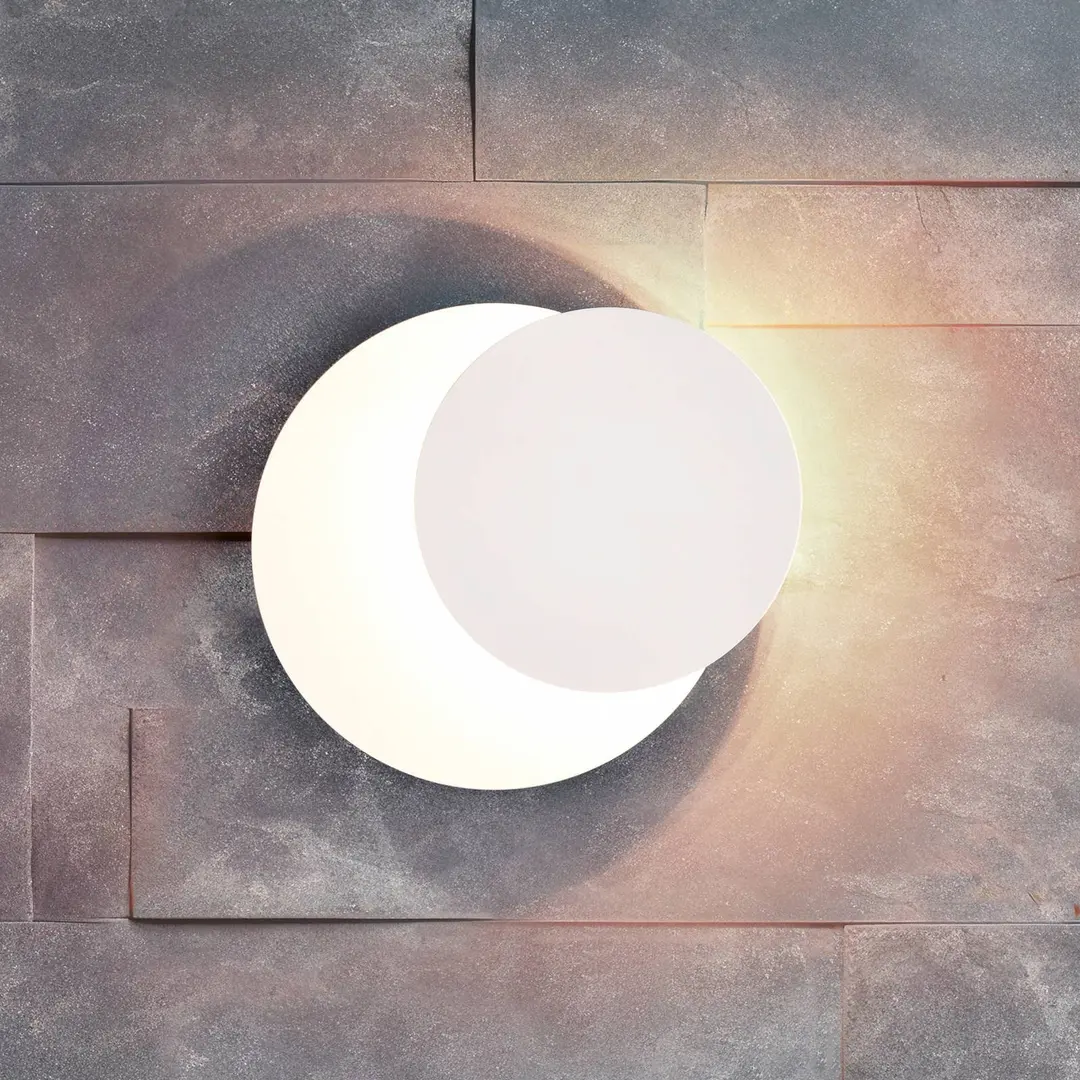 Trio Lighting LED-Wandleuchte Mio, Blende rund, weiß matt, indirekt