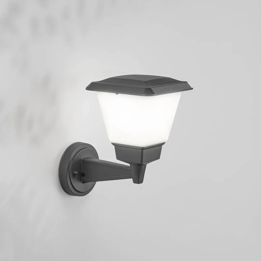 Fabas Luce Außenwandleuchte Lena, dunkelgrau, Metall, E27, 27 cm, IP54