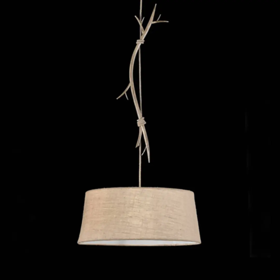 Mantra Iluminación Hängeleuchte Sabina mit Textilschirm, 1-fl., 60cm