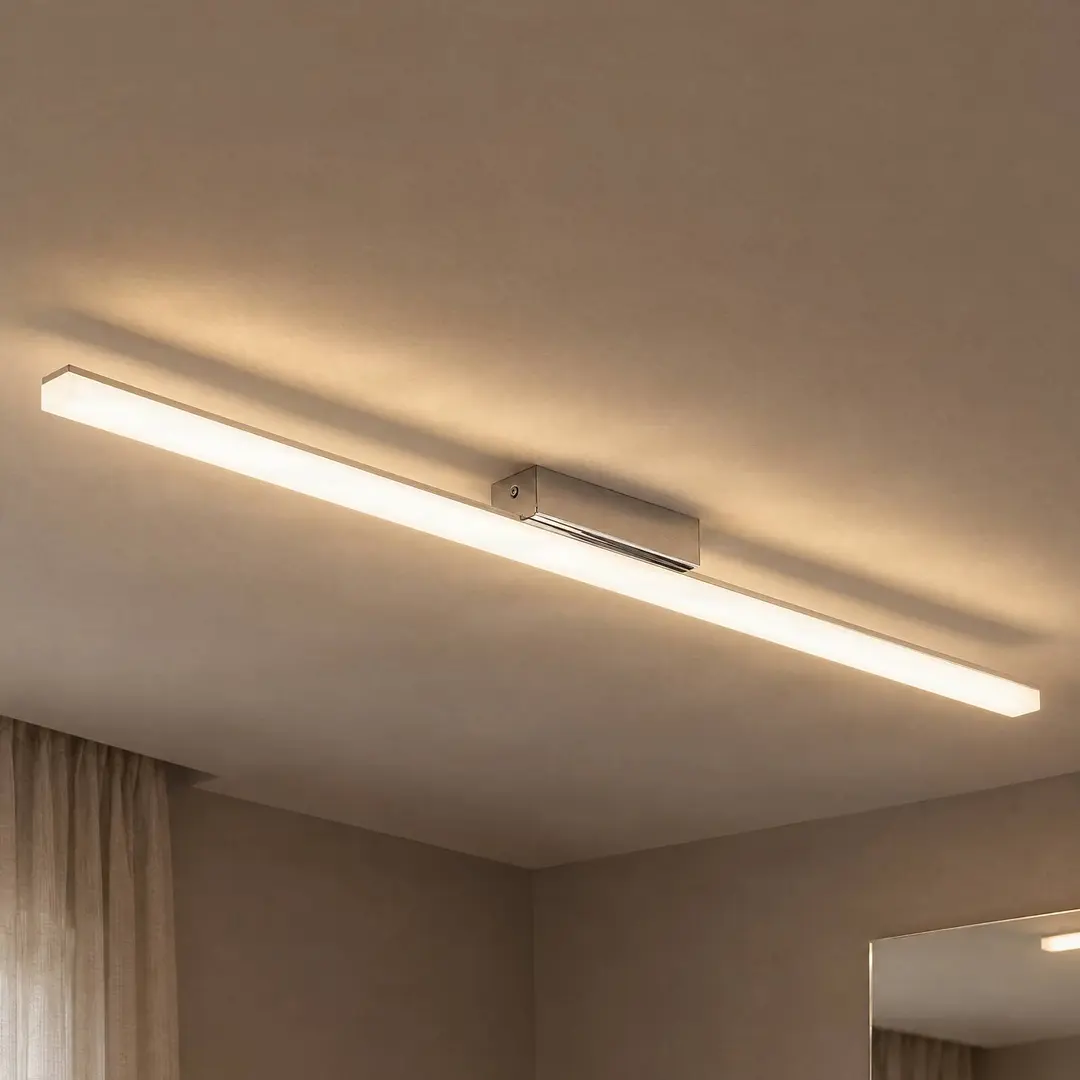 Lindby LED-Bad-Deckenleuchte Levke, 116 cm, dimmbar, IP44