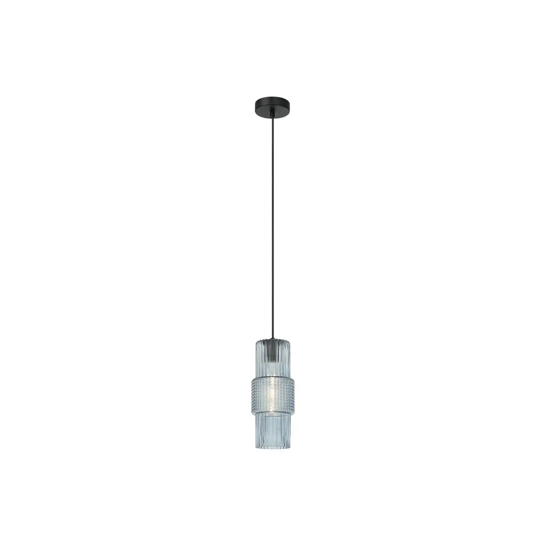 Viokef Pendellampe Lilian, Glas, blau