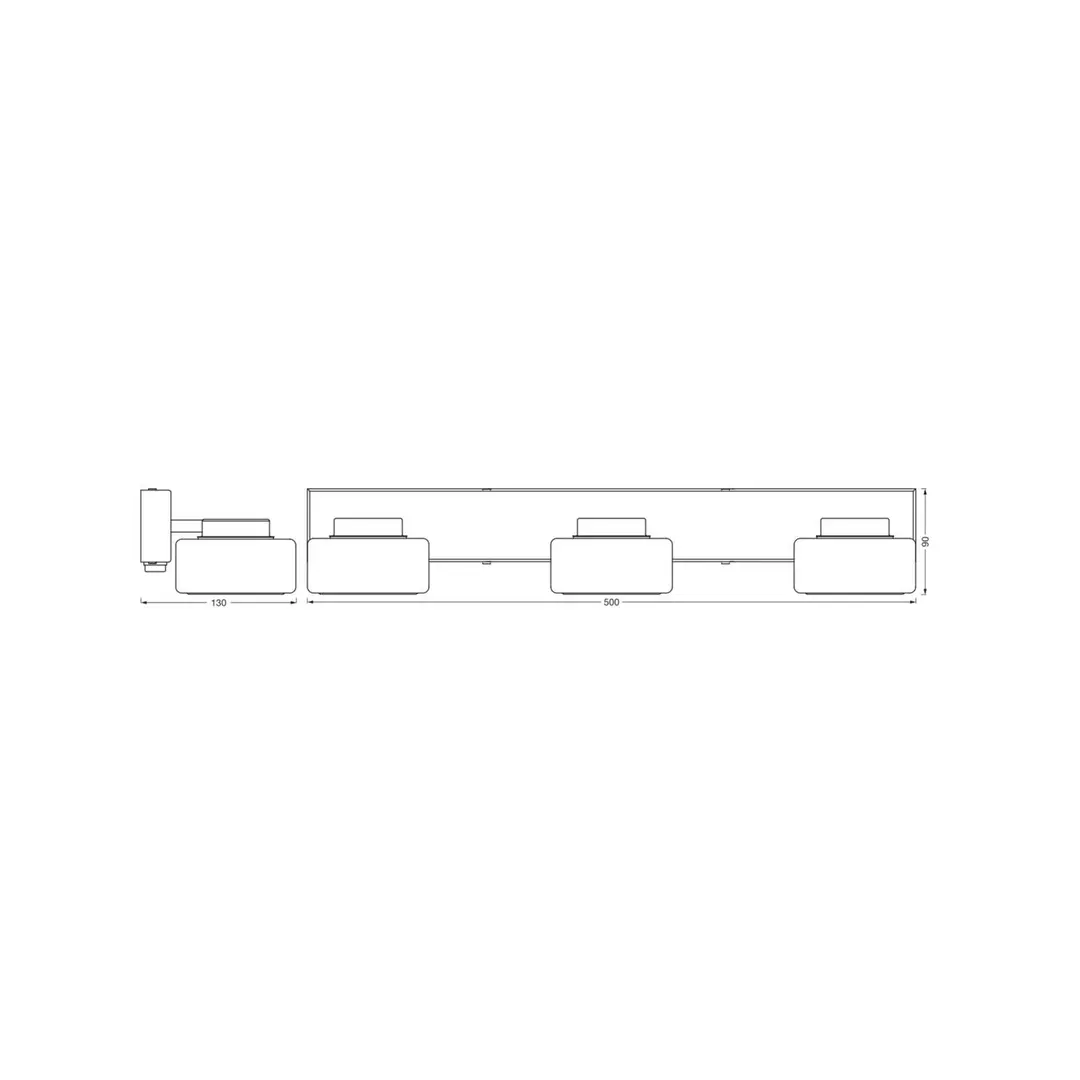 OSRAM LED-Wandleuchte ORBIS FLAME, schwarz, 3-flg., CCT IP44