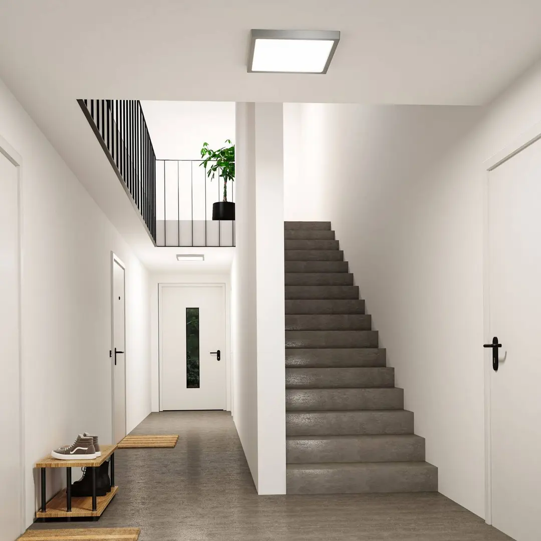Paulmann LED-Panel Abia 2 Länge 40 cm chrom, CCT, Kunststoff