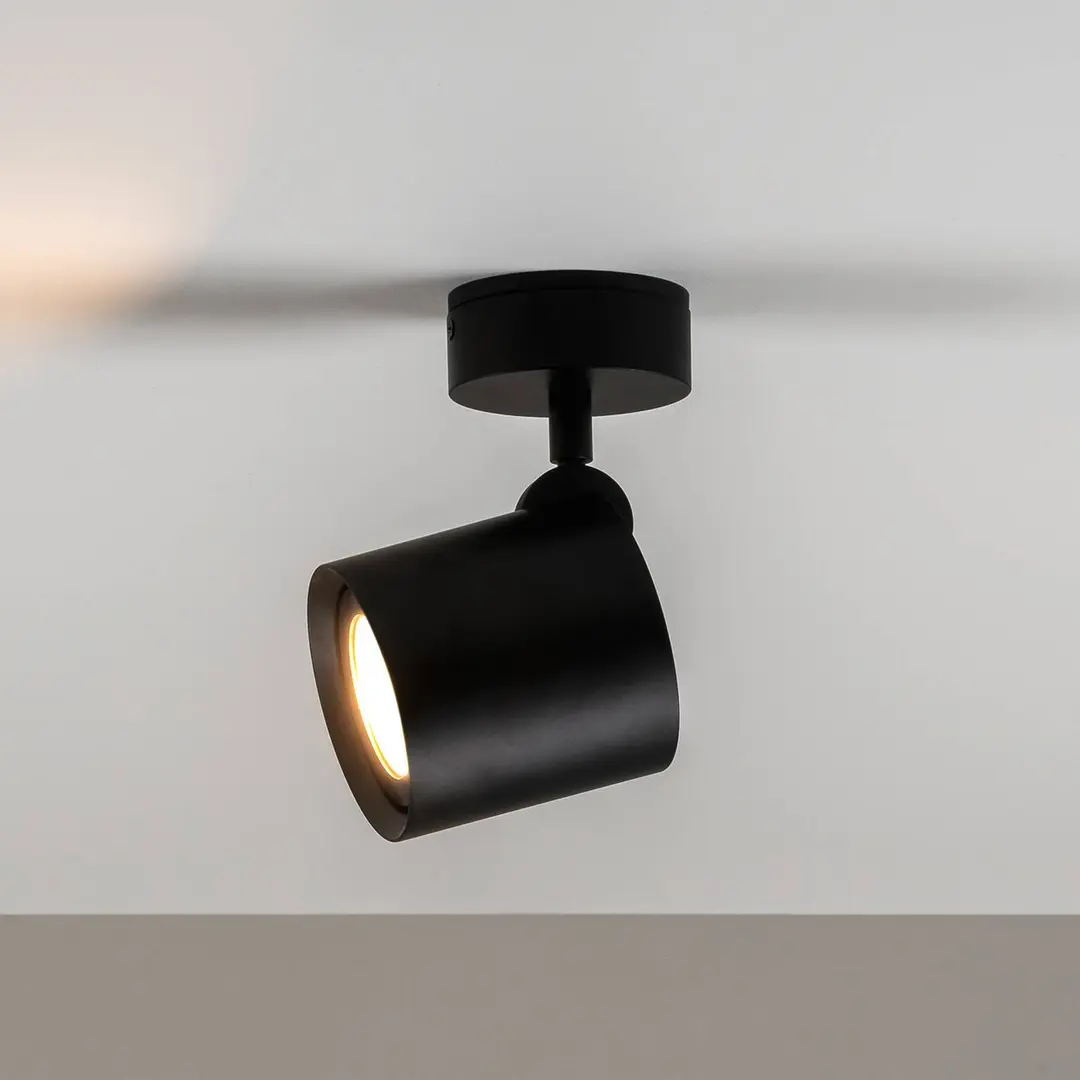 Milan Iluminación Milan Kronn Deckenleuchte 1flg Höhe 16,6cm schwarz
