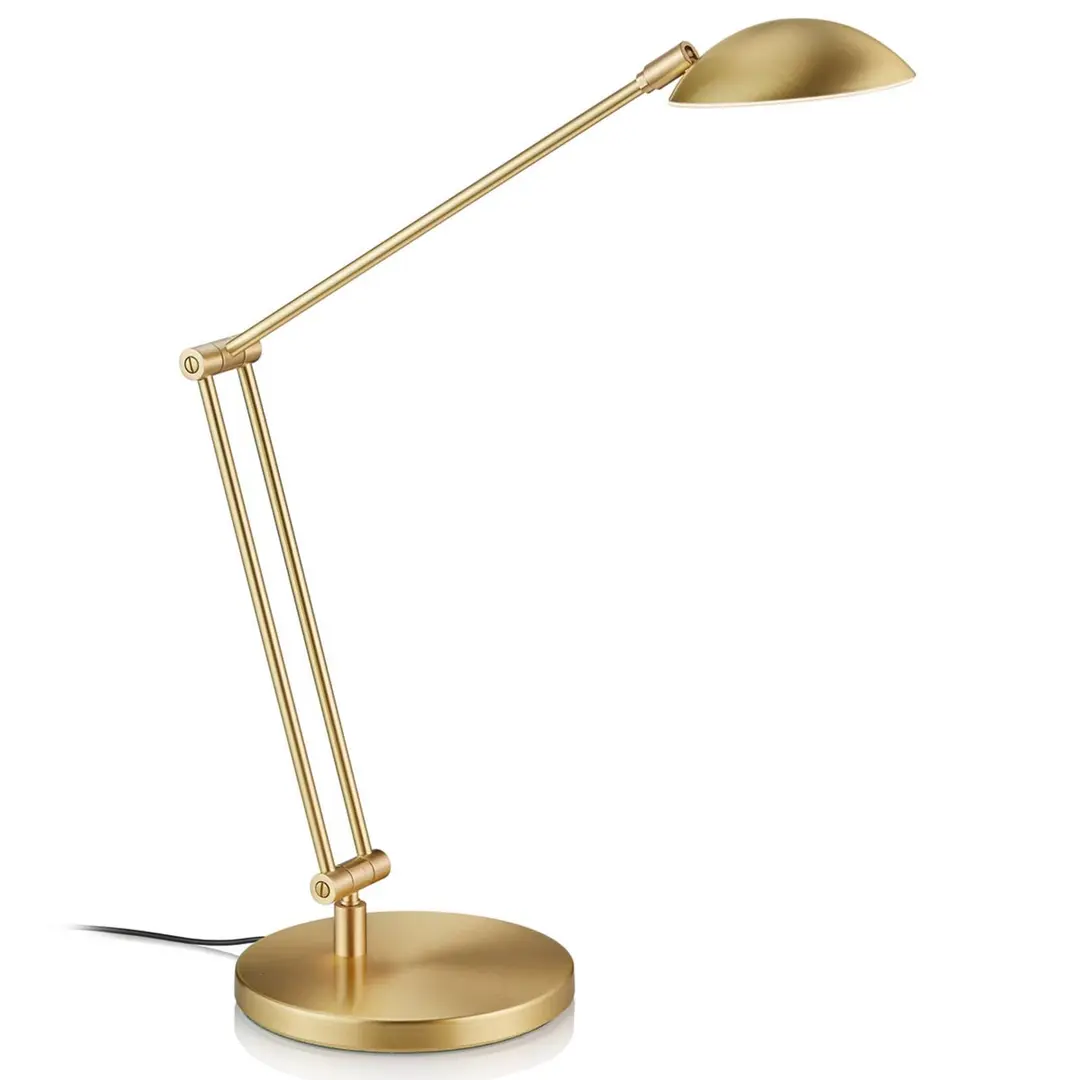 Knapstein LED-Tischlampe Hebe via Gesten steuerbar, messing