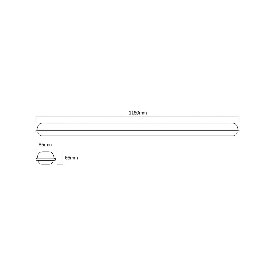 OSRAM LED-Feuchtraumlampe SUBMARINE INTEGRATED, 118 cm, IP65