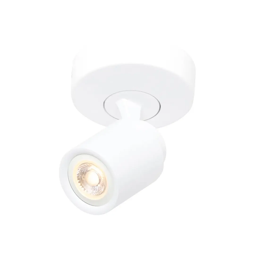 Freelight Deckenstrahler Razza, weiß, Ø 13 cm, Metall