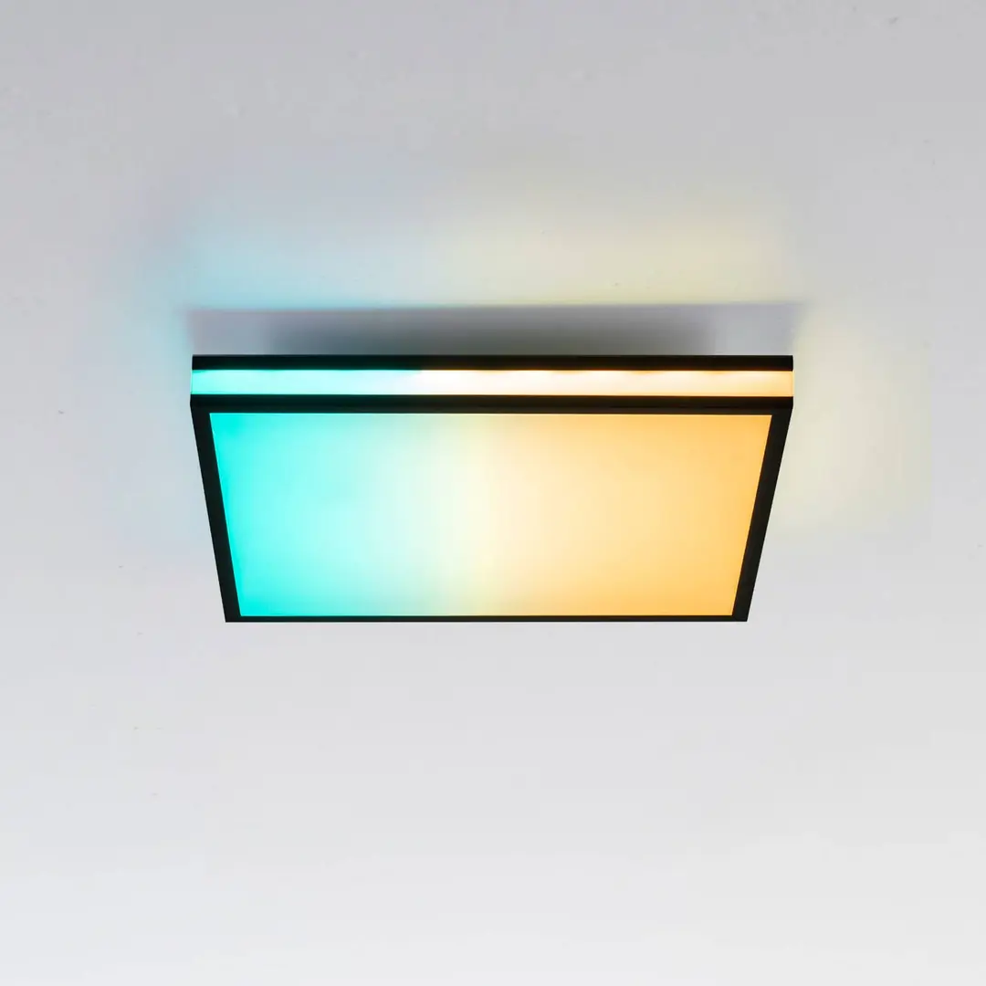 JUST LIGHT. GmbH LED-Deckenlampe Mario, CTT, RGB, 45x45cm, schwarz