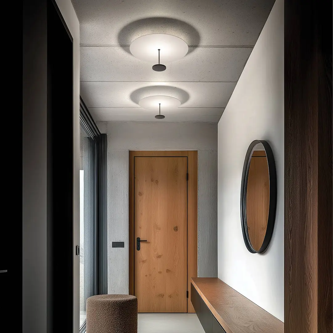 Linea Light LED-Deckenleuchte Stilo_S, schwarz, Ø 35 cm