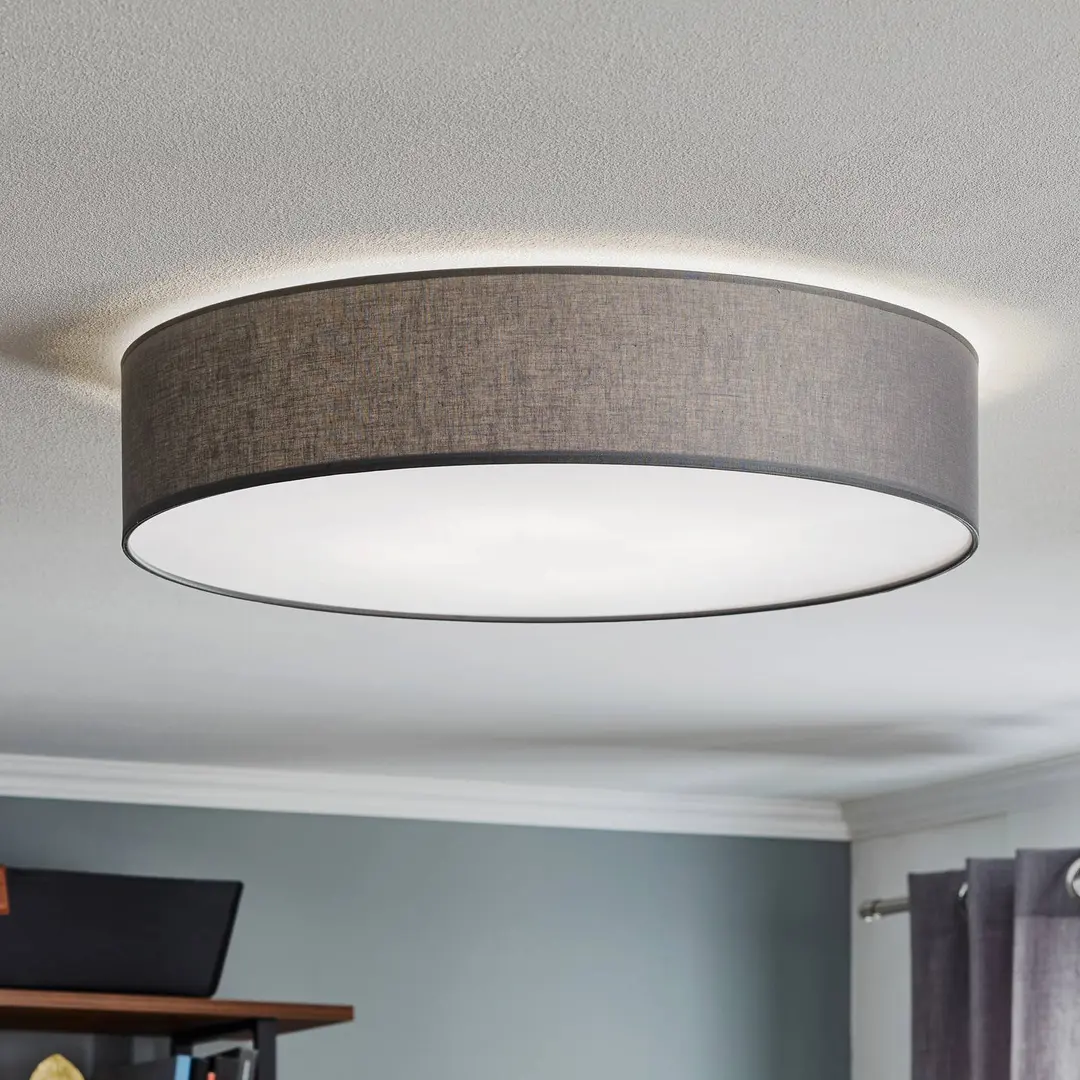 TK Lighting Deckenleuchte Rondo, grau Ø 60cm