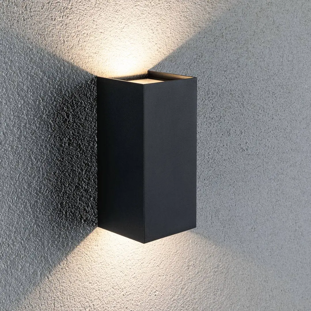 Paulmann LED-Außenwandlampe Flame, 22 cm, anthrazit, up/down