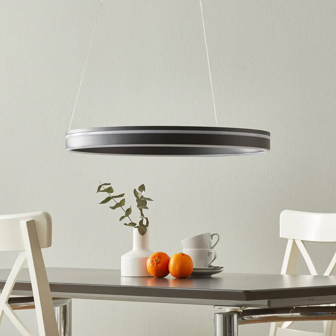 Q-Smart-Home Paul Neuhaus Q-VITO LED-Hängelampe 59cm anthrazit