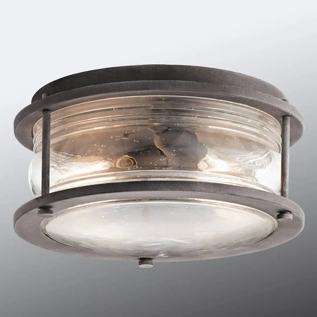 KICHLER Robust gearbeitete Außen-Deckenlampe Ashland Bay