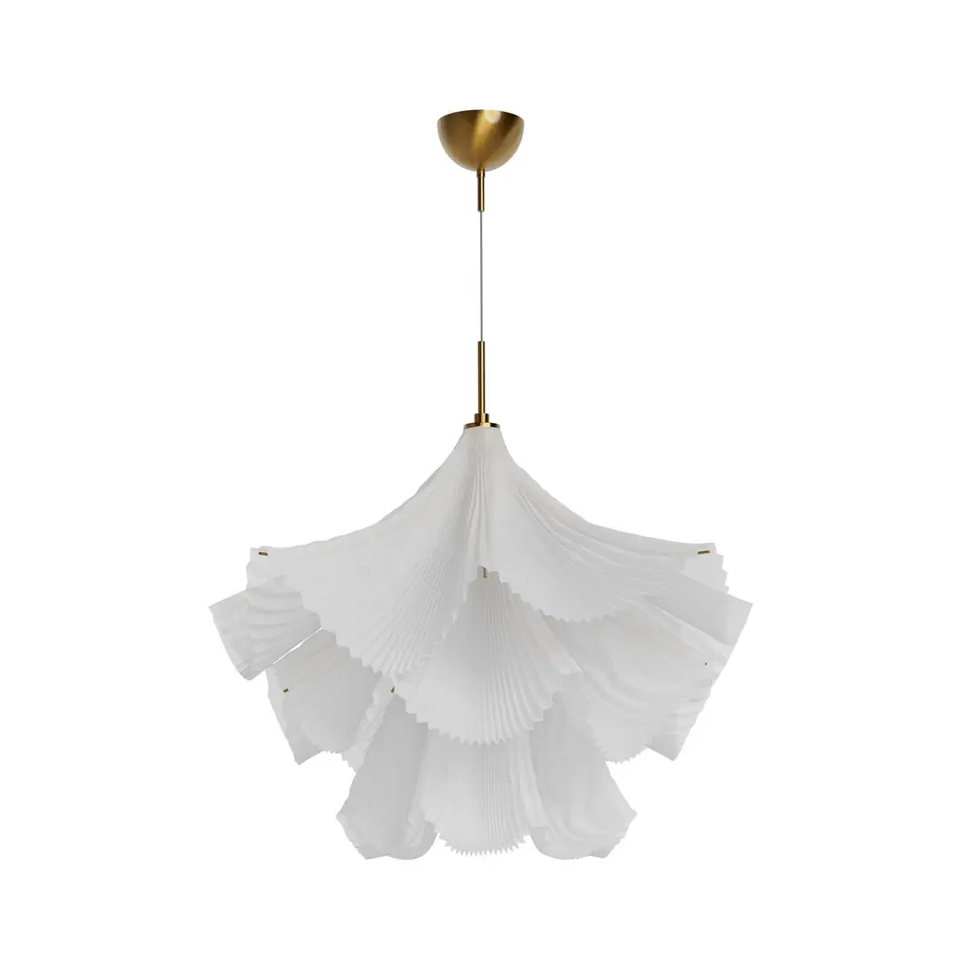 By Rydéns Hängelampe Juliette, weiß, Tüll/Metall, 75 cm, E27