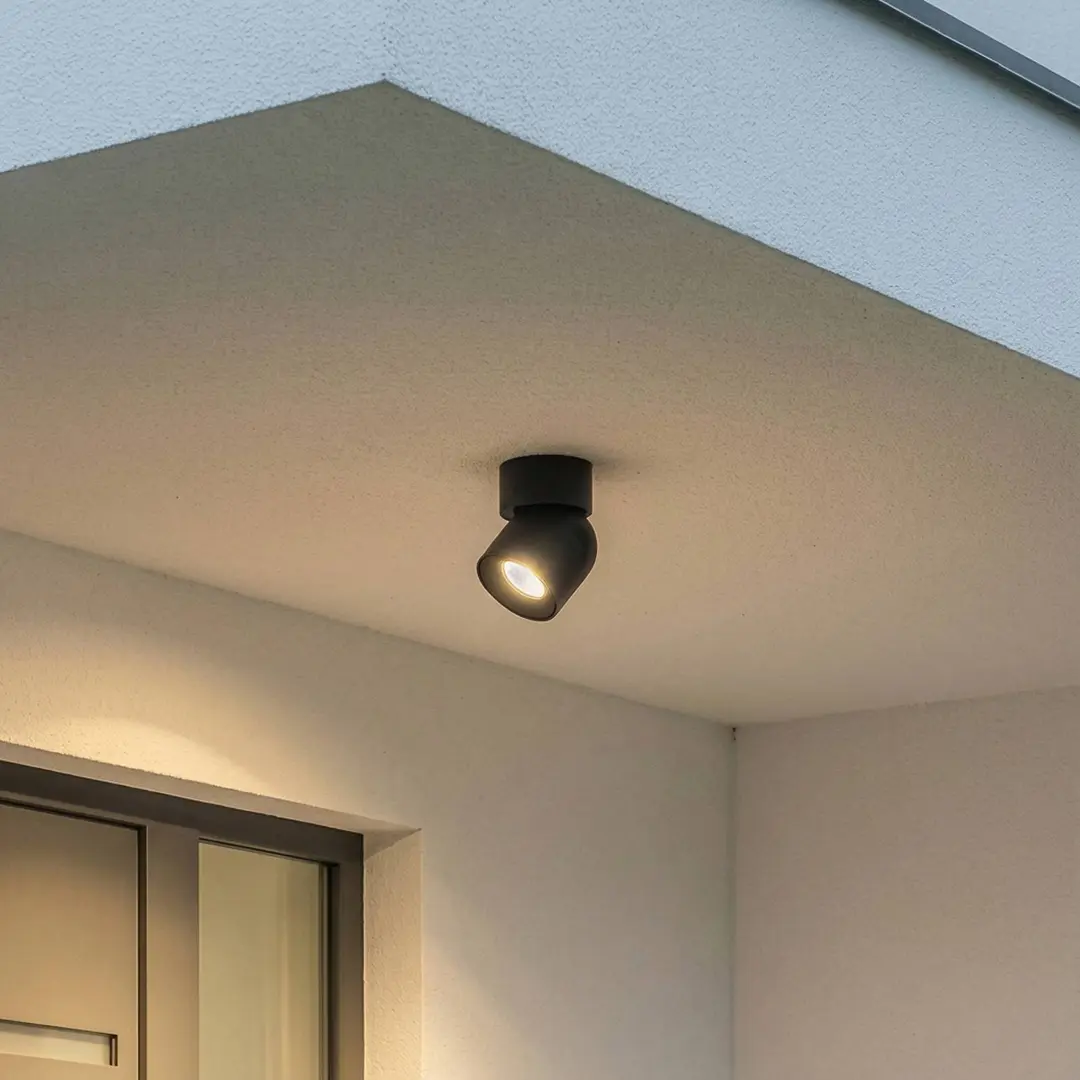 Nowodvorski Lighting Deckenspot Oscar, schwarz, Aluminium, Höhe 13,5 cm, GU10