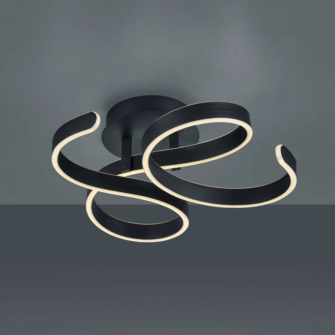 Trio Lighting LED-Deckenleuchte Francis, anthrazit