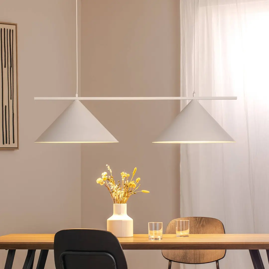 Eko-Light Hängeleuchte Capital, weiß, 2-flammig, Ø 46 cm, GX53