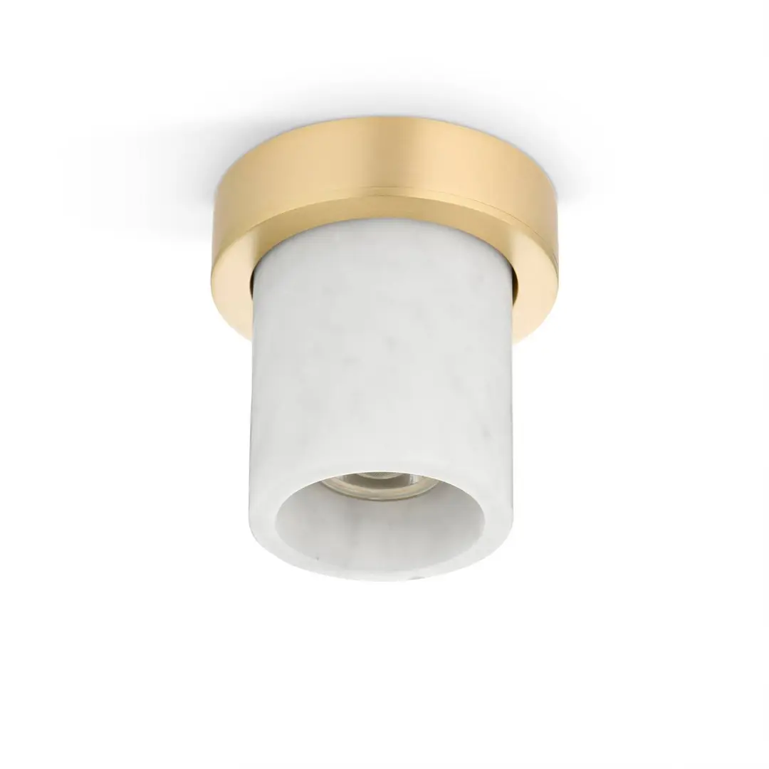 DESIGN BY US Deckenleuchte Miss Marble, Carrara/messing, GU10 MR11