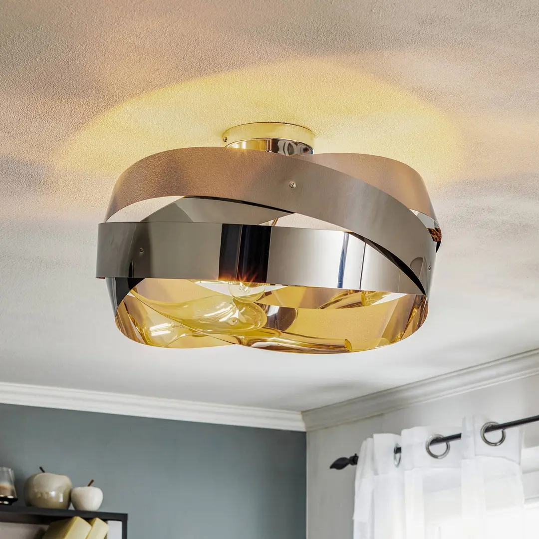 Domiluce Deckenleuchte Tornado chromium-nickel 50cm