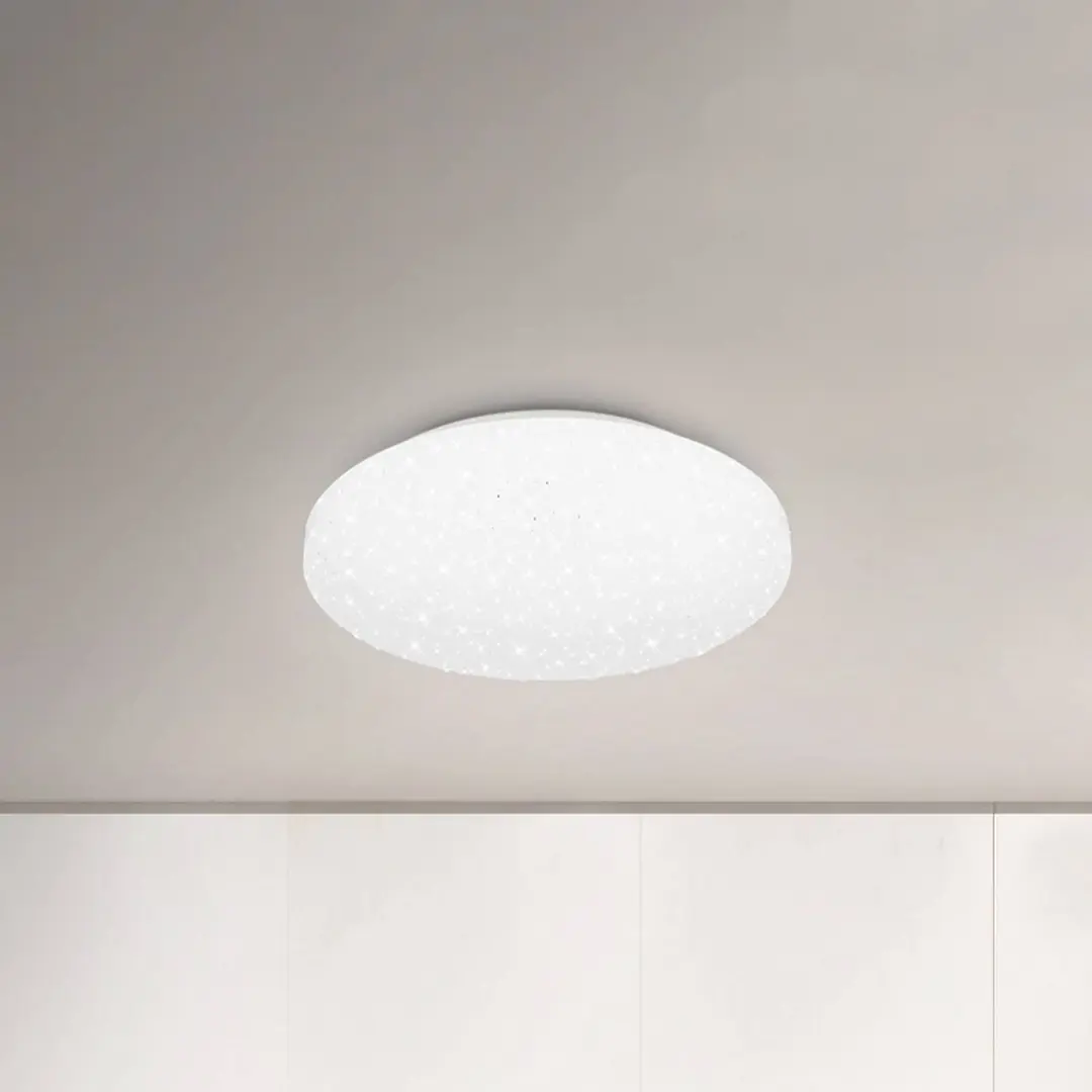 Briloner LED-Deckenlampe Case IP44 Sternenhimmel 840 Ø 28cm
