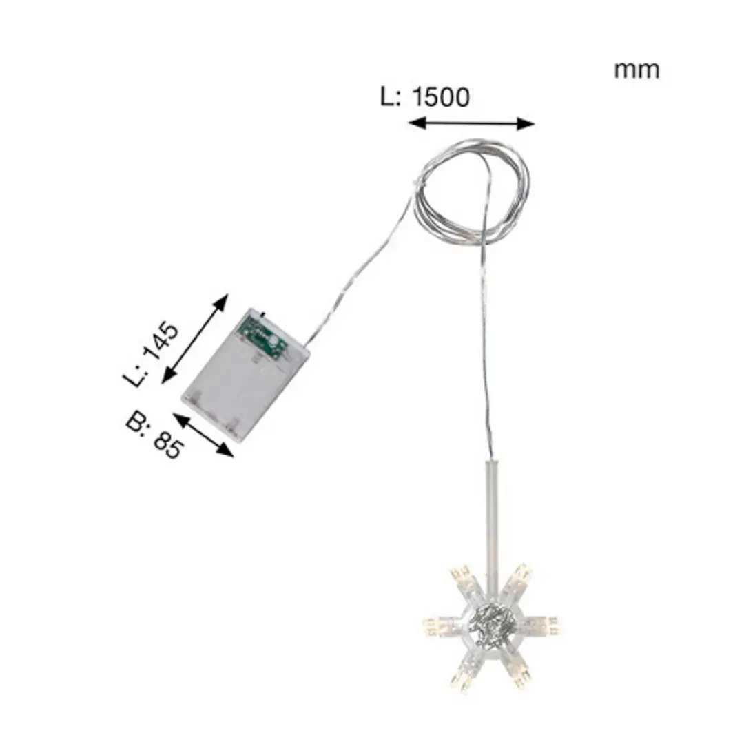 STAR TRADING LED-Lichterkette Lighty Lichtring für Papiersterne