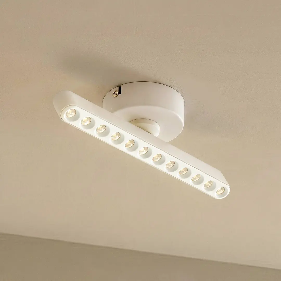 Lindby LED-Strahler Eldrin, weiß, 1-flg., Lichtpunkte