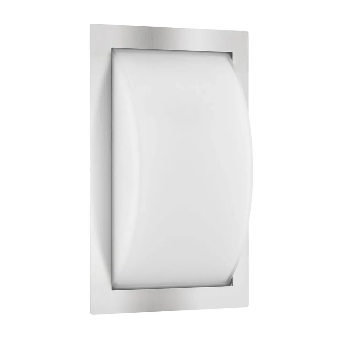 LCD Außenwandleuchte Ivett, Edelstahl, Glas, E27