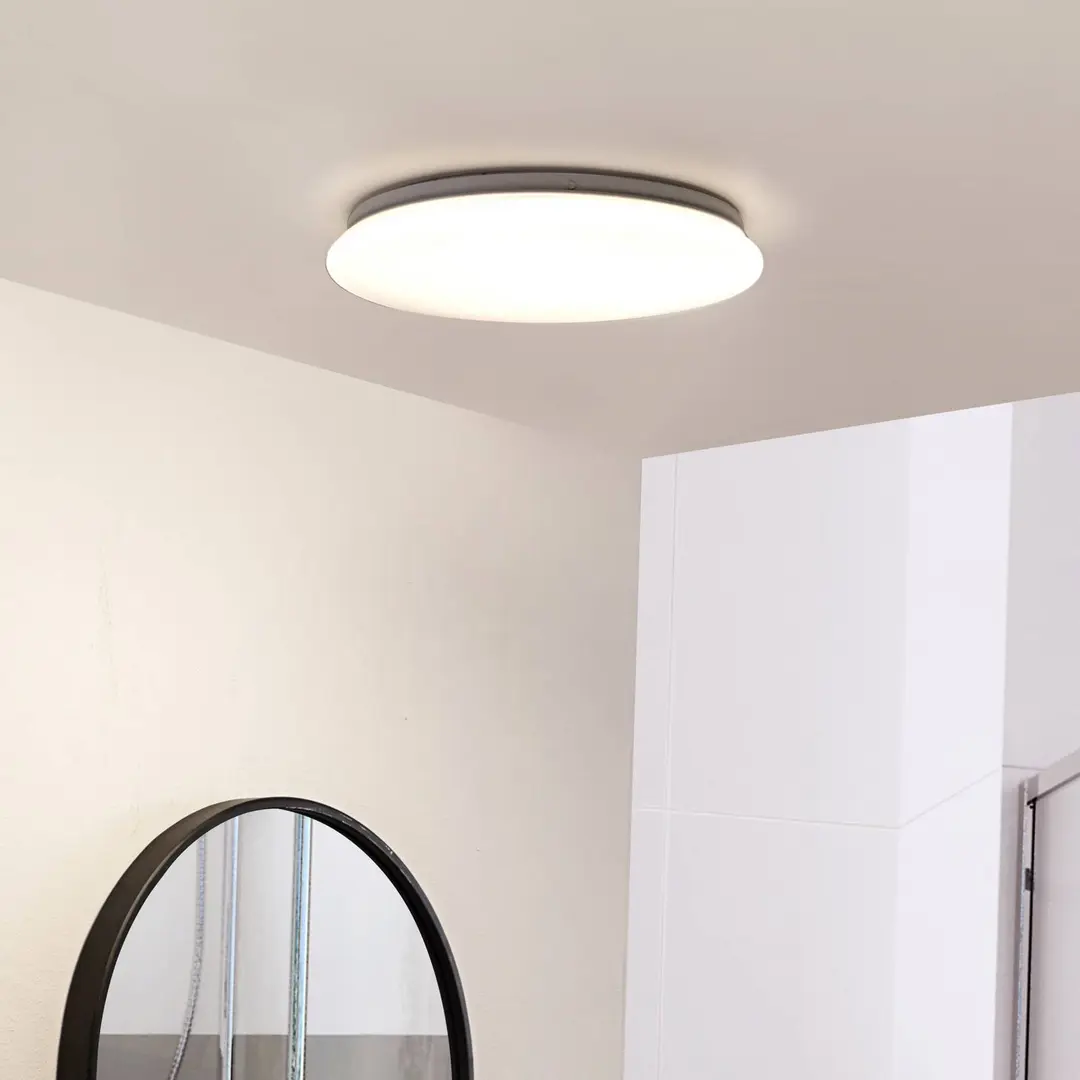 Lindby LED-Deckenleuchte Eovi, Ø 33 cm, weiß, 4.000 K