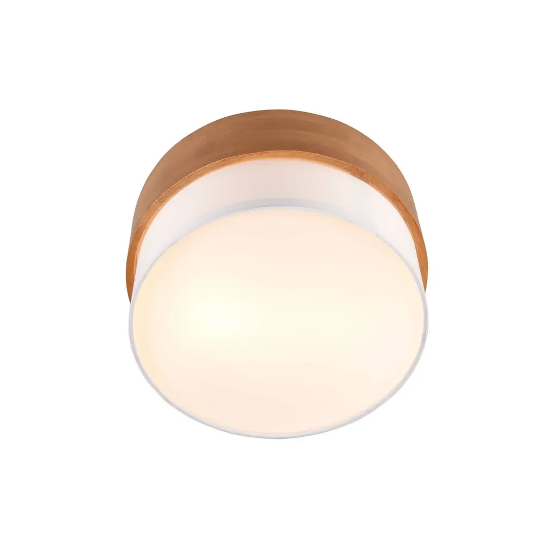 Trio Lighting Deckenlampe Seasons, holz/weiß Ø 30 cm