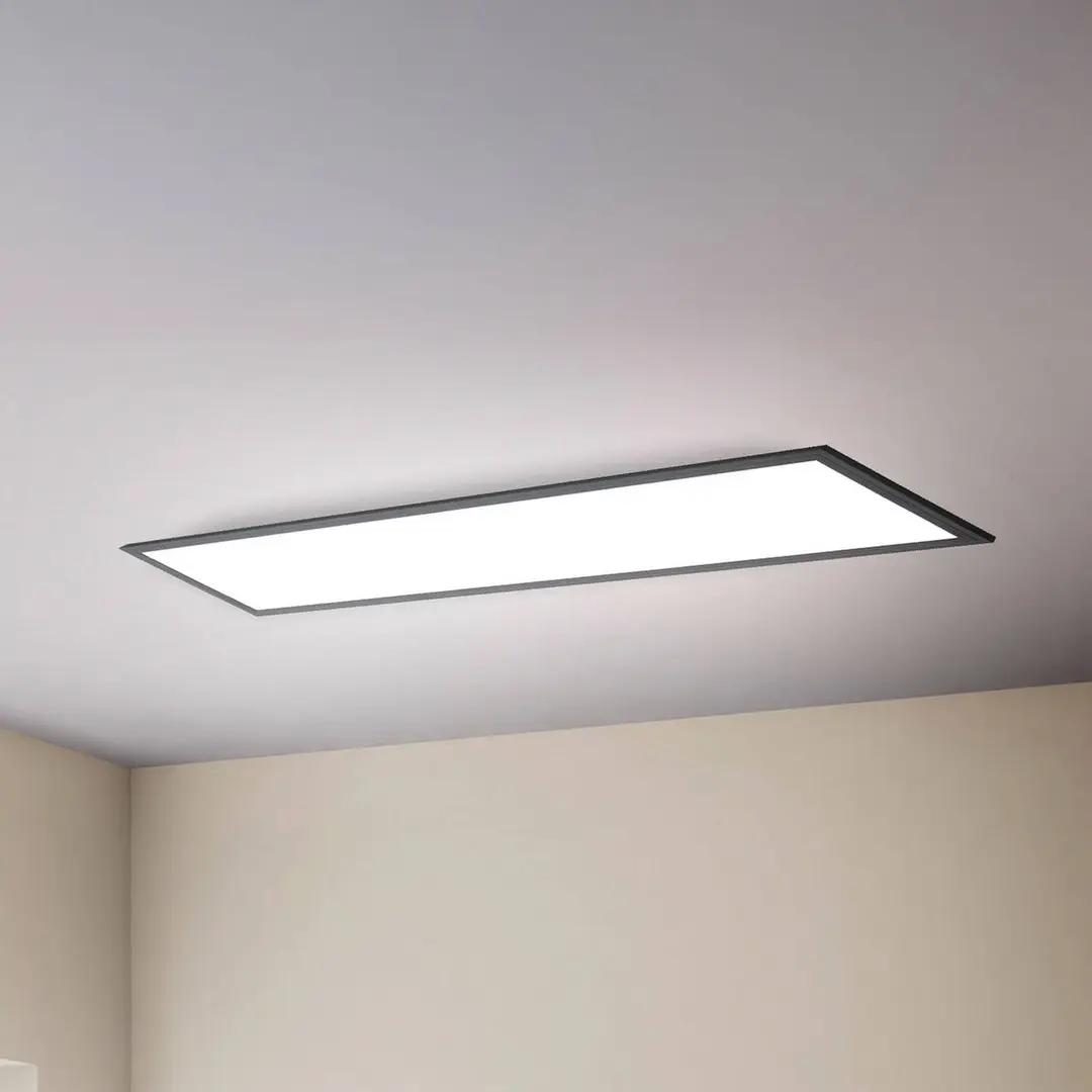 B.K. Licht LED-Panel Odin on/off, 100 x 25 cm, schwarz, 4.000 K