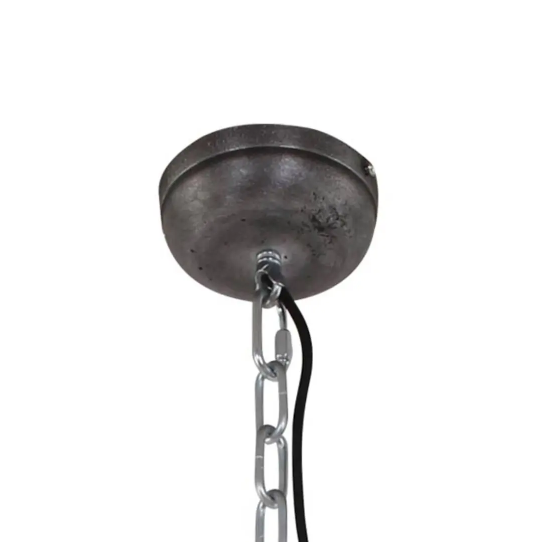 Steinhauer Schwarze Industrie-Hängeleuchte Bikkel L02
