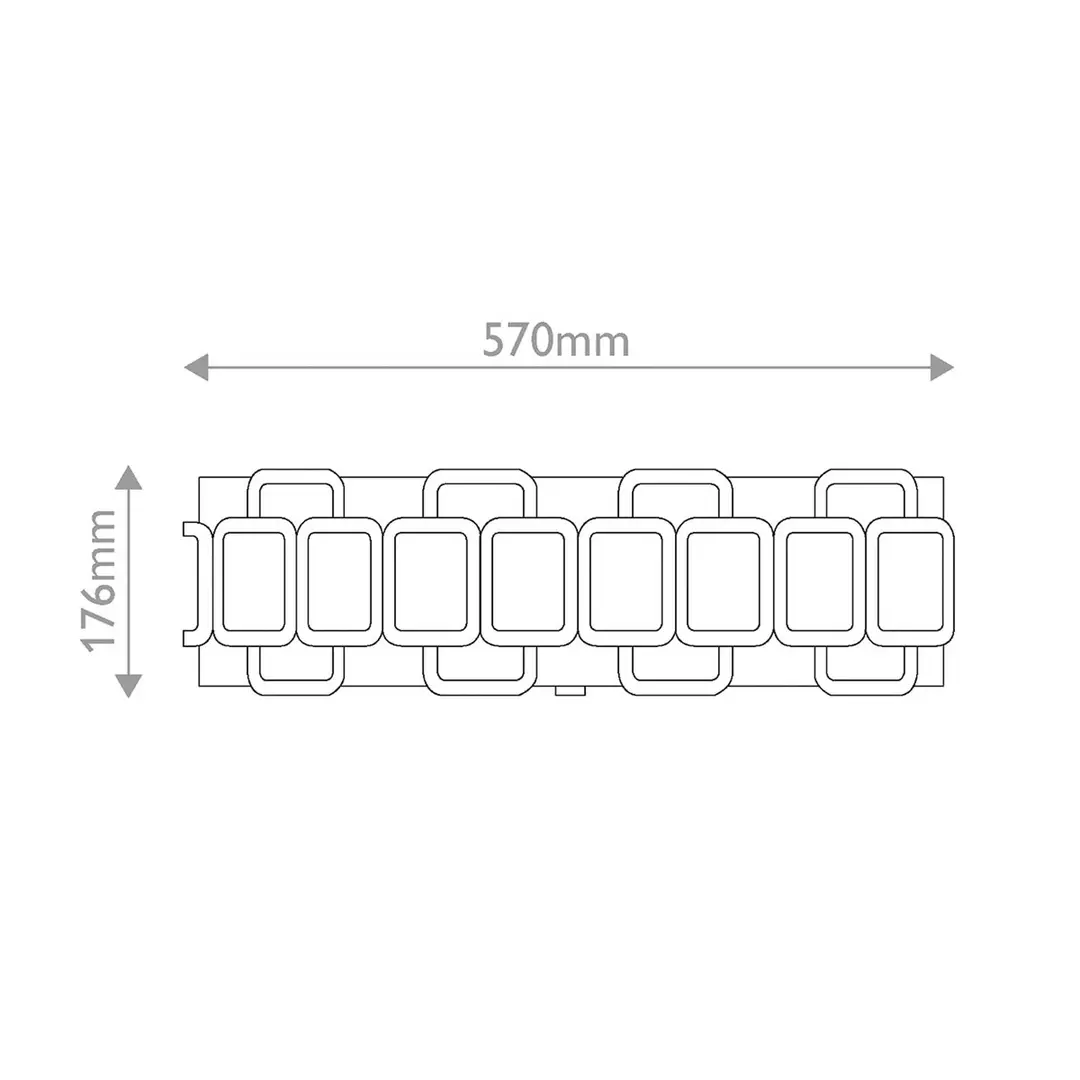 HINKLEY Deckenlampe Sabina, schwarz, Ø 57 cm, Metall/Textil, 4 x E27