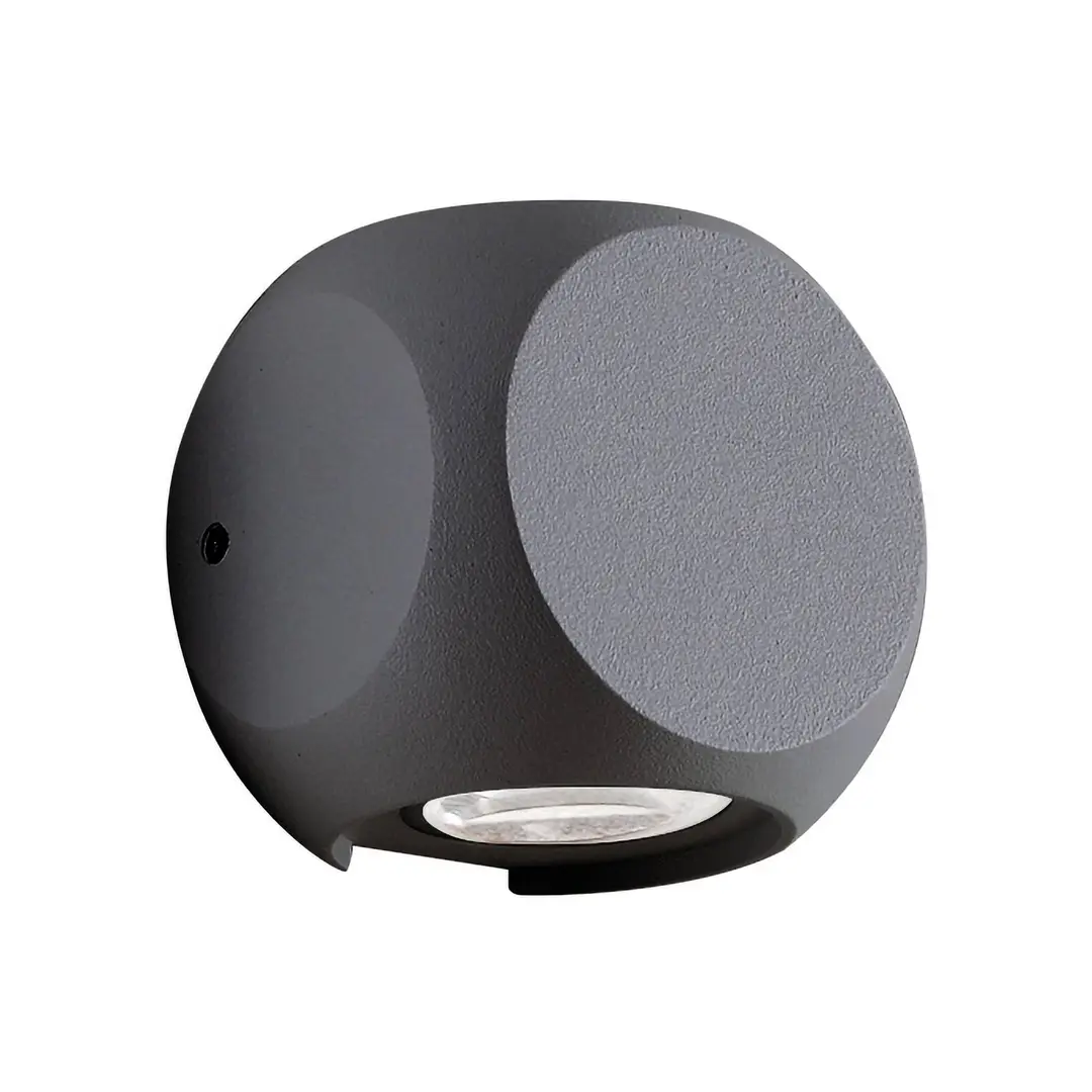 Viokef LED-Außenwandleuchte Ballito, Up-/Downlight, grau