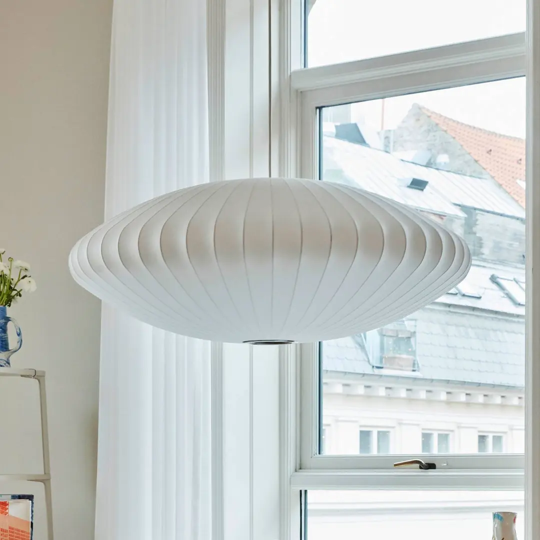 HAY Hängeleuchte Nelson Saucer Bubble L, Ø 89 cm, weiß