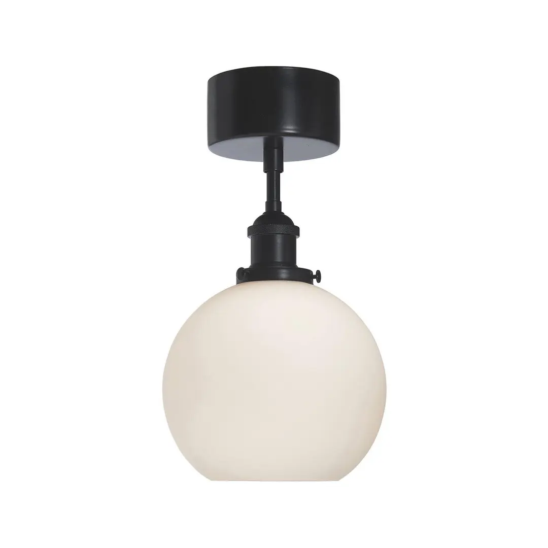 PR Home Omega Deckenleuchte, opal/schwarz