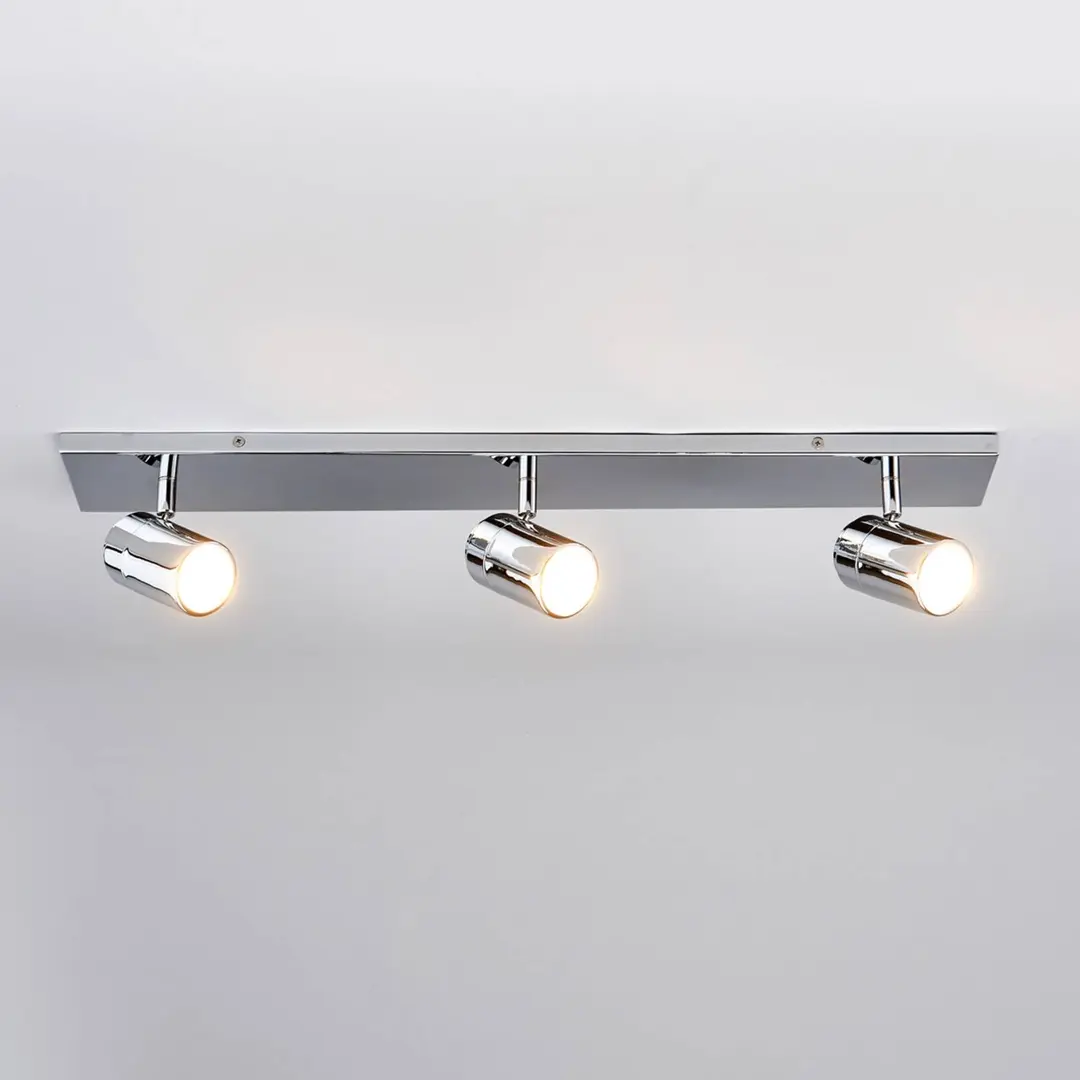 Lindby Bad-Deckenleuchte Dejan, 65 cm, 3-flg., chrom, IP44